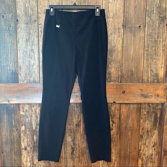 Alfani 2S Black Stretch Pull-On Workwear Everyday Long Pants - Picture 2 of 7